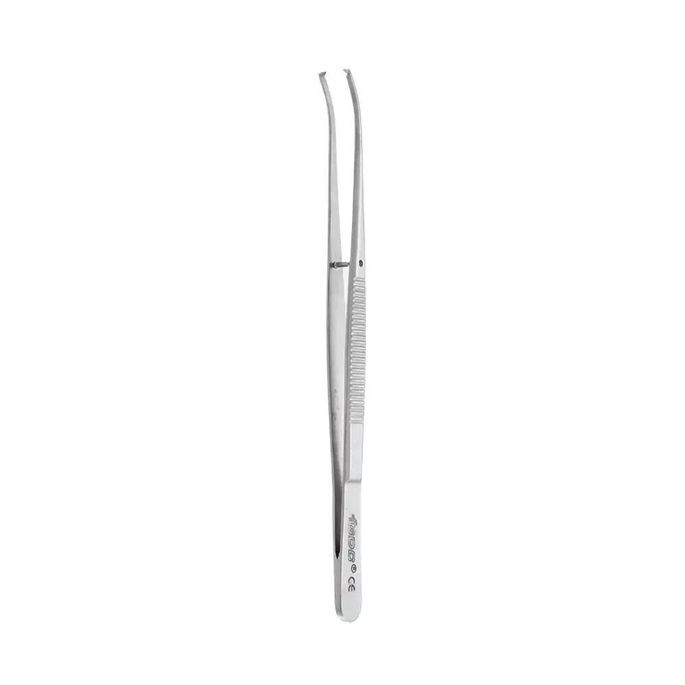 GDC Tissue Forceps Semken - Curved - 1x2 (12.5cm) (Tp34)