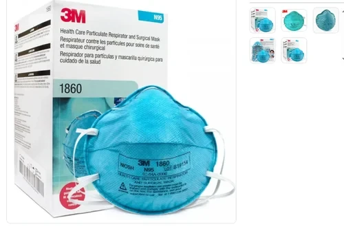 3M 1860 N95 Mask NIOSH Approved (Pack of 20)