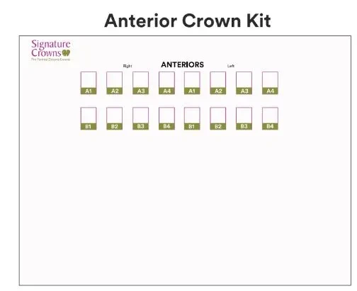 3M Paedodontic Zirconia Anterior Crown Kit