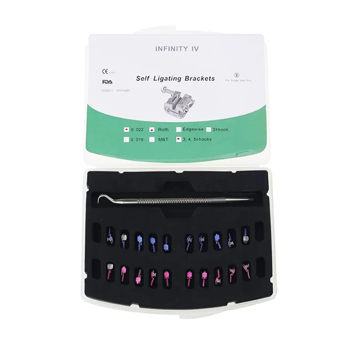 Infinity Self Ligating Brackets With Free Tool