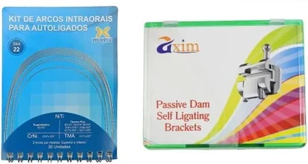 Libral Morelli Niti Archwire Set 20 Pcs + Axim Passive Dam Self Ligating Bracket (SLB) Kit Combo Pack