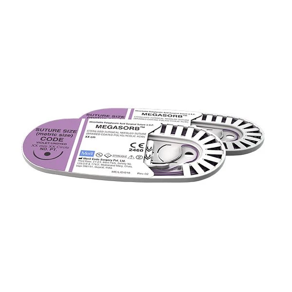Meril Megasorb #3-0 Polyglycolic Acid Suture