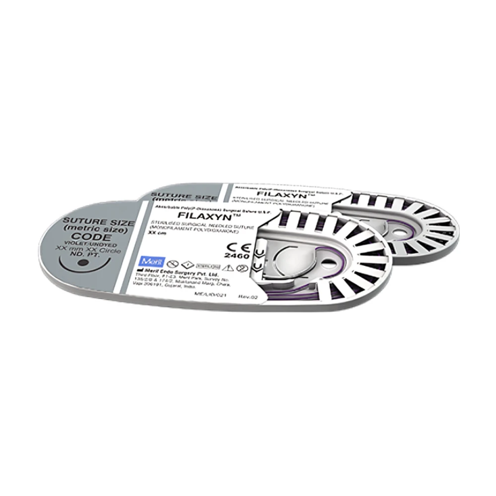 Meril Filaxyn #6-0 Polydioxanone Suture (PDX60 9093DN) - Pack of 12
